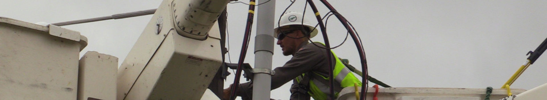 Photo of worker servicing equipment