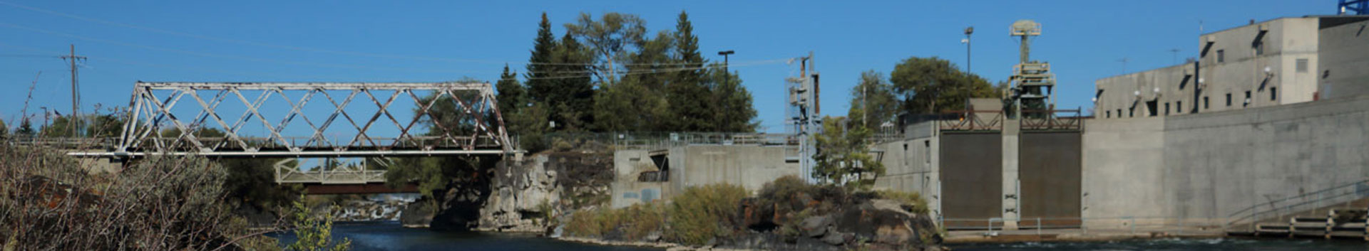 photo of power plant and bridge