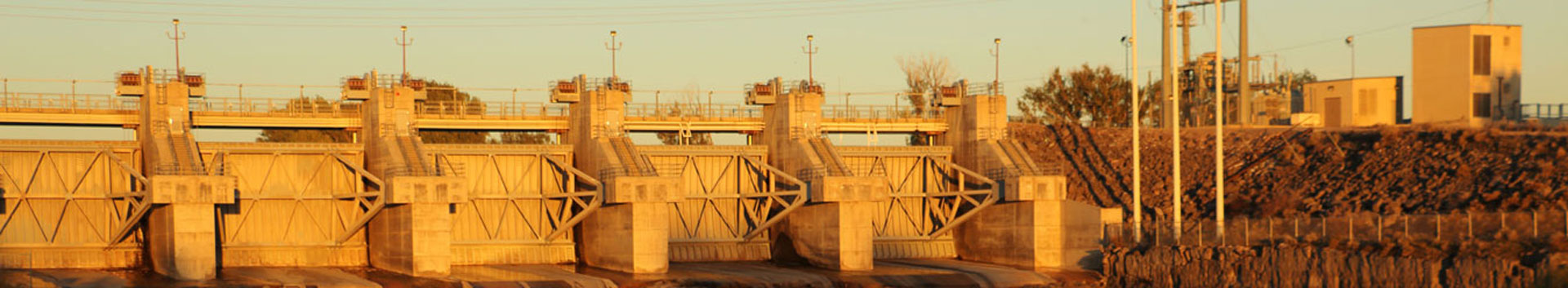 photo of power plant at golden hour