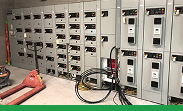Photo of a large electrical panel
